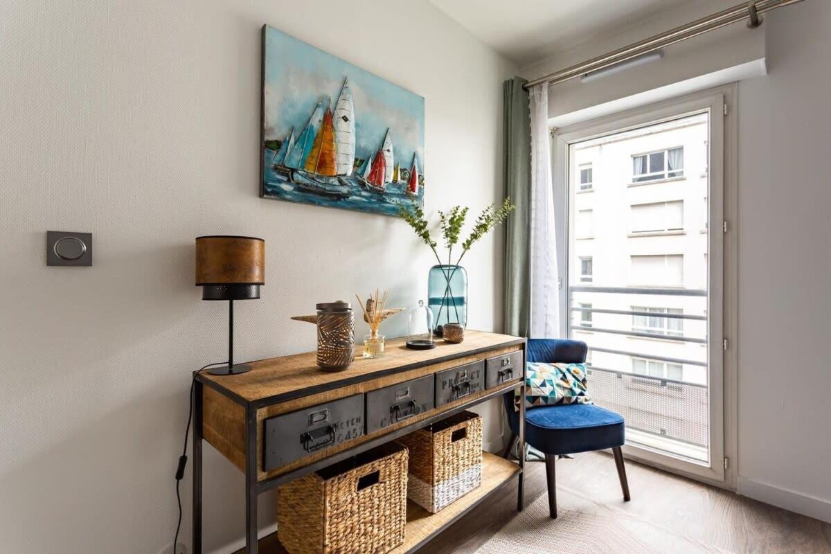 Le Saint Helier -Appartement Cosy Et Calme Parking Rennes Bagian luar foto