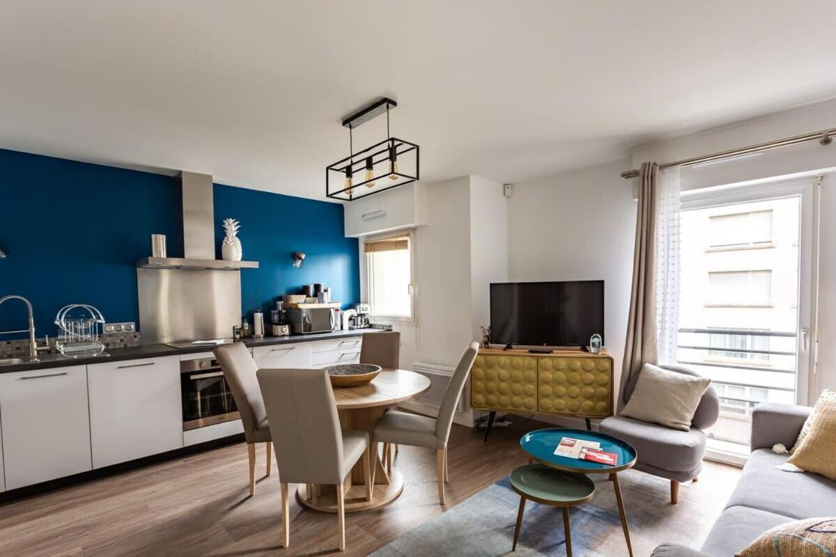 Le Saint Helier -Appartement Cosy Et Calme Parking Rennes Bagian luar foto